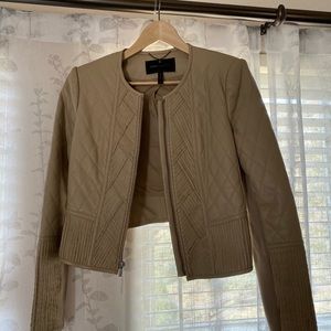 BCBG Faux Vegan Leather Jacket